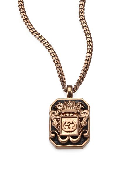 gucci necklace mens gold